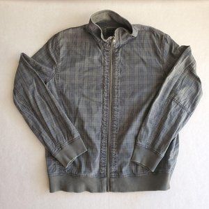 Converse gray plaid jacket size Large